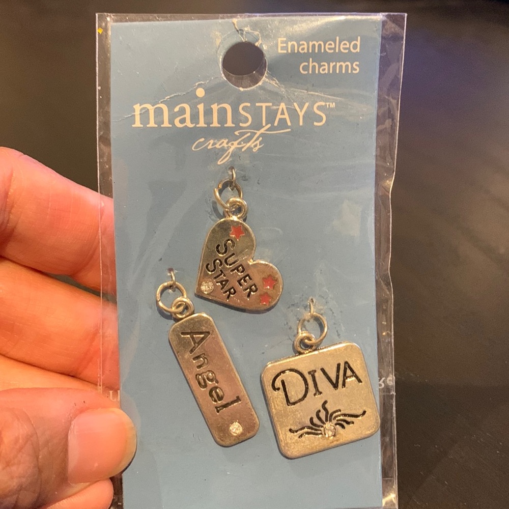 NWT mainstays crafts enameled charms